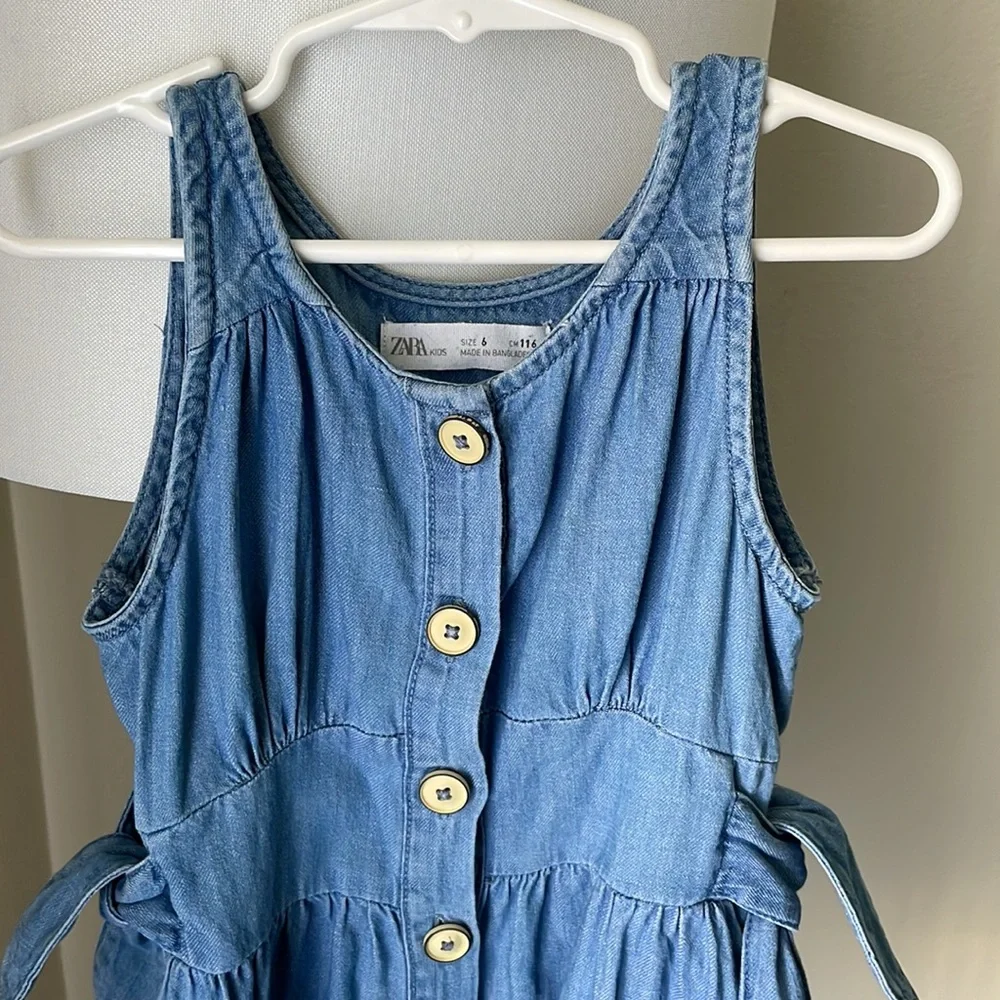 Girls zara denim dress